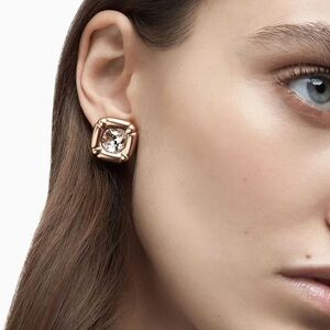 Swarovski cushion cut earrings